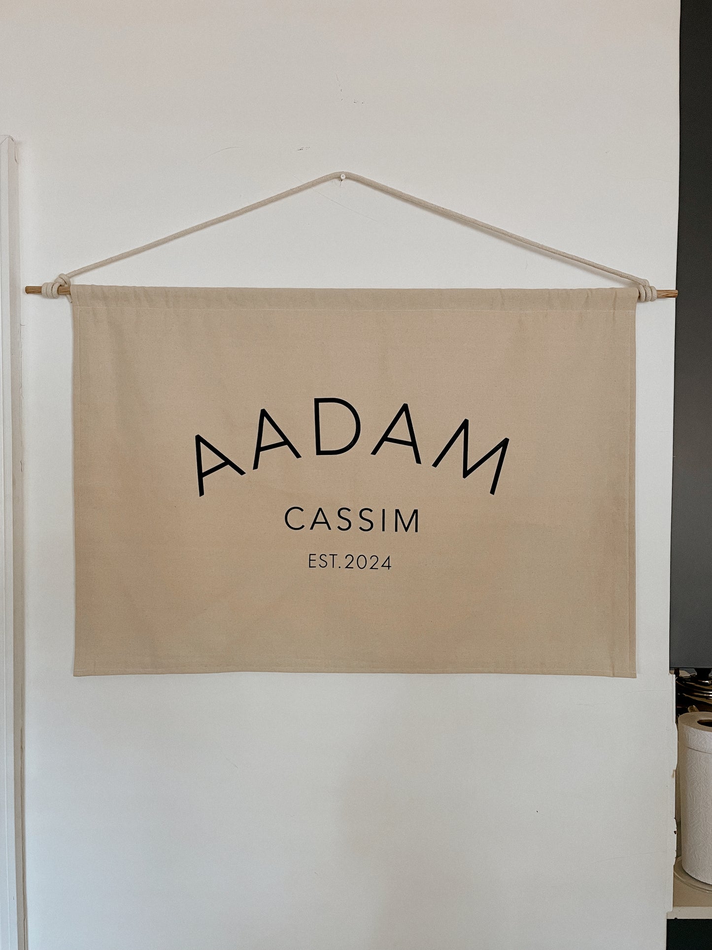 Brand or Birthday Fabric Banner