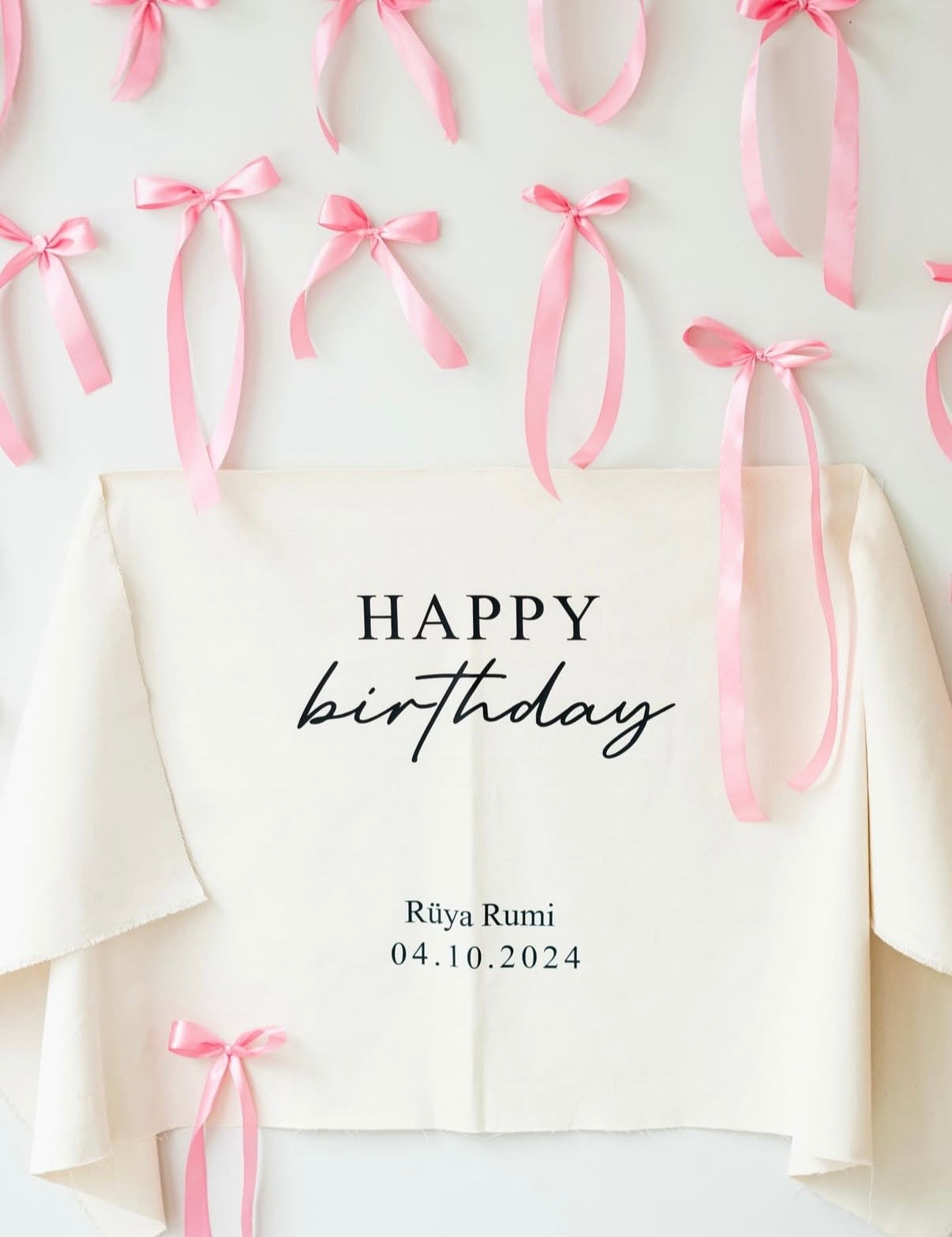 Brand or Birthday Fabric Banner